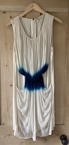 Ivory blue sleeveless - ivory, &