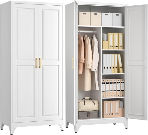 Metal armoire wardrobe closet - metal,