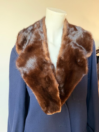1980s brown mink - fur, collar