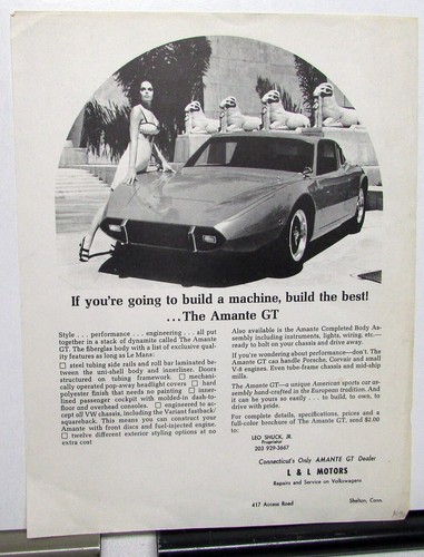 1970 amante fiberglass kit - 1970,