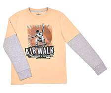 AIRWALK Skateboard Graphic XL Big Boys Crew Neck Long Sleeve T-Shirt NWT