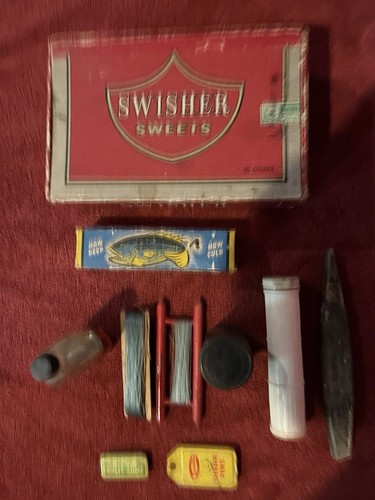 Vintage cigar box full - cigar,