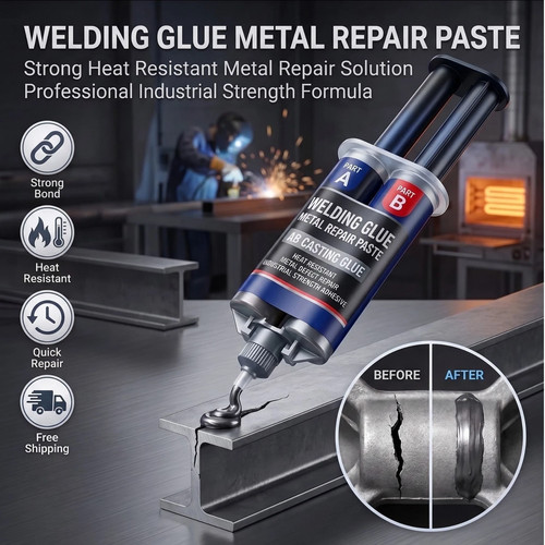 Welding glue metal repair - metal,