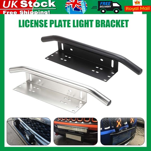 Bull bar front bumper license - bar,