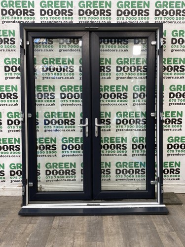 Grey upvc french - grey,