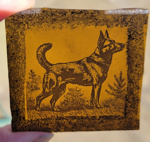 Stained glass german - stained, shepherd