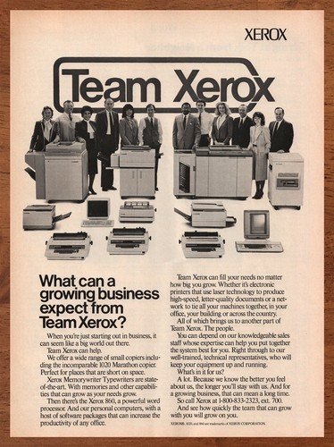 1990 xerox typewriters - 1990, typewriters/copy