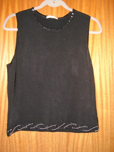 Classic black sleeveless - m&s,