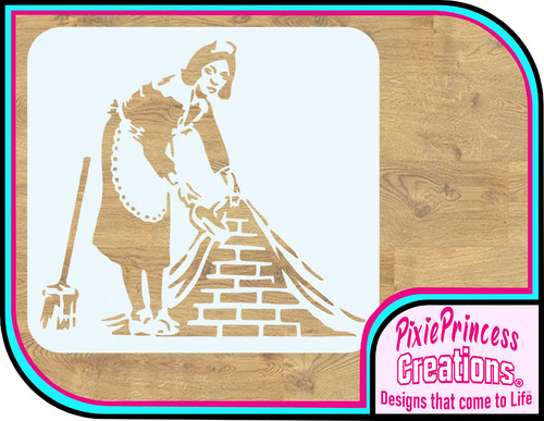 Banksy maid stencil - ii,