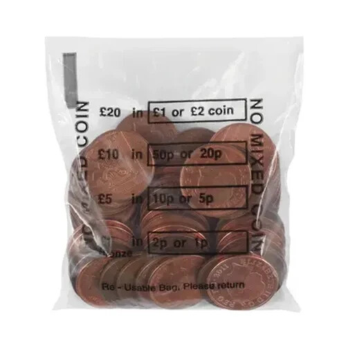 Strong plastic money bags one - plastic,