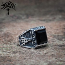Mens Freemason Black Onyx