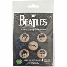 THE BEATLES SHE LOVES YOU VINTAGE BUTTON BADGE GIFT SET UK SELLER OFFICIAL
