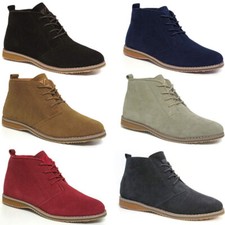 Mens Leather Desert Boots