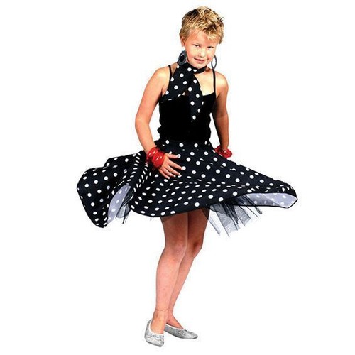 Girls black spotty - spotty, n