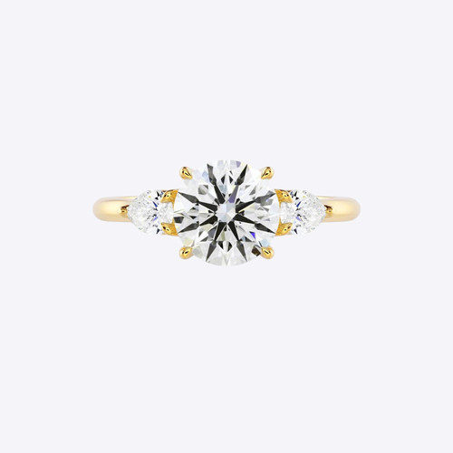 Diamond ring 18k yellow - 18k,