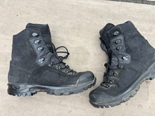 LOWA ELITE BRITISH ARMY MILITARY DESERT COMBAT MENS BOOTS IN BLACK RARE EU44 