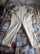 Dungarees TU Denim Ladies White/Cream Size 20