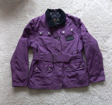 Barbour International Girls Jacket Purple Size Kids 8/9