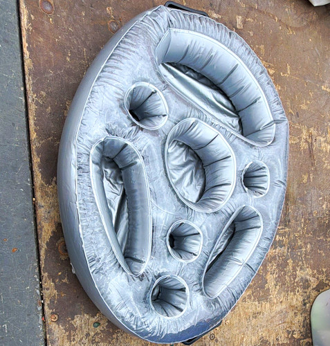 Grey inflatable pool - grey, float