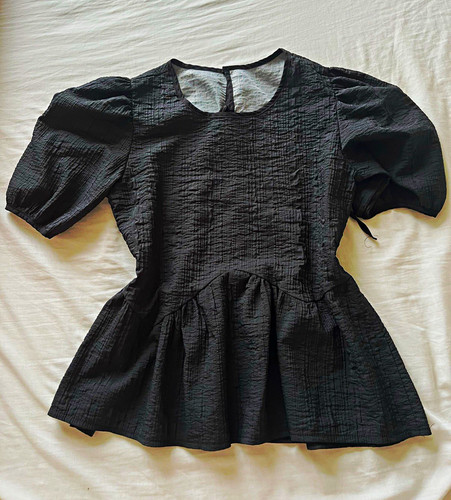 Women black textured - black,