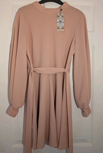 Boohoo dusky rose high neck - rose,