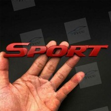 Metal Red Sport Racing Logo Car Trunk Tailgate Emblem Badge Decal Sticker