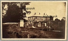 CDV HINTON ST GEORGE CHURCH & HOUSE BY BARRETT BRIDPORT ANTIQUE PHOTO SOMERSET