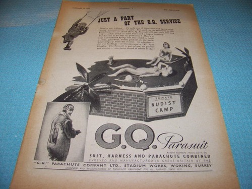 1943 parasuit nudist - parasuit, "nudist