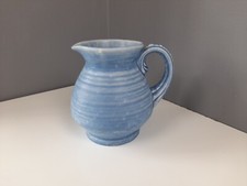 Crown Ducal Blue Ribbed Jug -