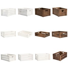 Wickerfield Home Storage Gift DIY Xmas Wedding Birthday Gift Wooden Crates