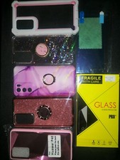 Collection of 5 NEW Pink Cases For Huawei P40 including 3 Screen Protectors