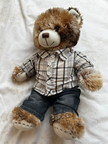 Build bear teddy plaid - plaid, shirt