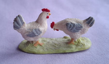 Small Ceramic Pair of Chickens
