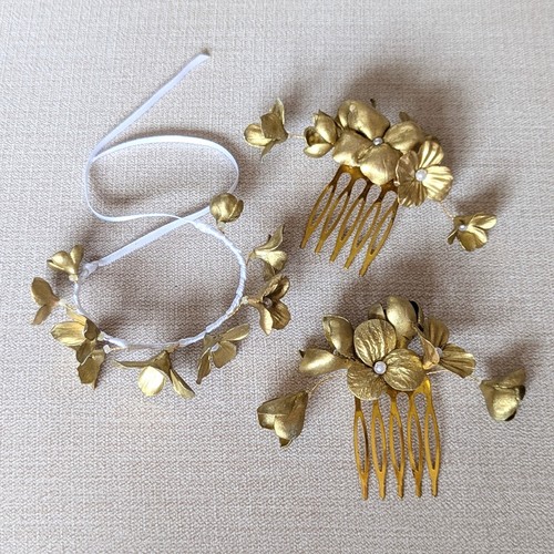 Floral bridal set hair - bridal,