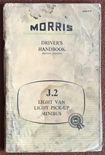 MORRIS J.2 Drivers Handbook