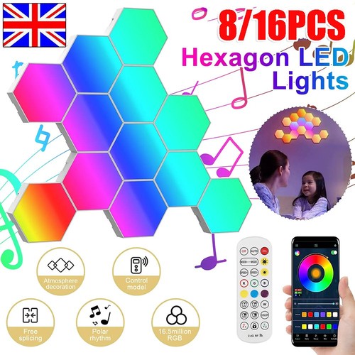 Gaming hexagon lights panels - gaming,