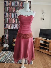 Charas pink midi dress - pink,