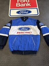 Vintage Racing Jacket, Ford Jacket Blue