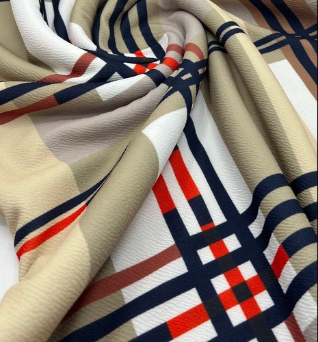 Metres beige check printed - 2,