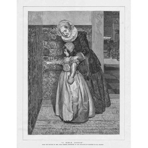 Mrs alma tadema bible lesson - mrs,