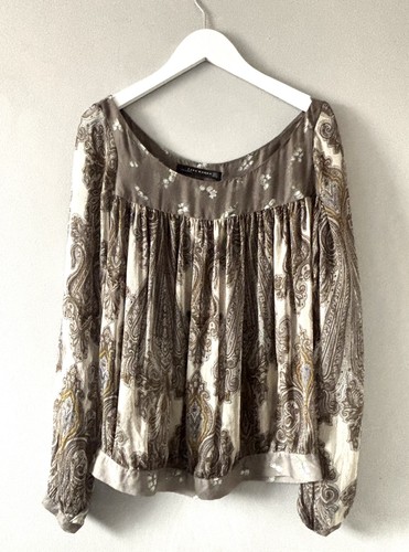 Zara sheer silk top size - sheer,