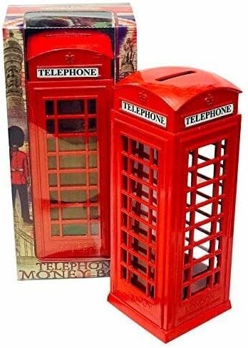 Kav red phone booth money - money, box