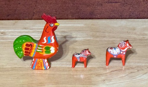 Swedish hand painted dala - hand,