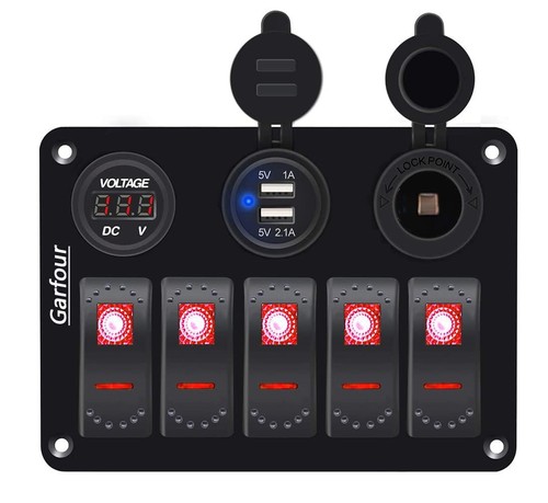 Waterproof gang rocker - waterproof, 6