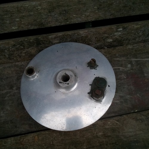 Norton front brake plate - front,
