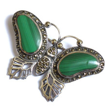 Vintage silver marcasite