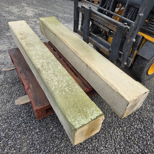 Reclaimed sandstone posts - reclaimed,