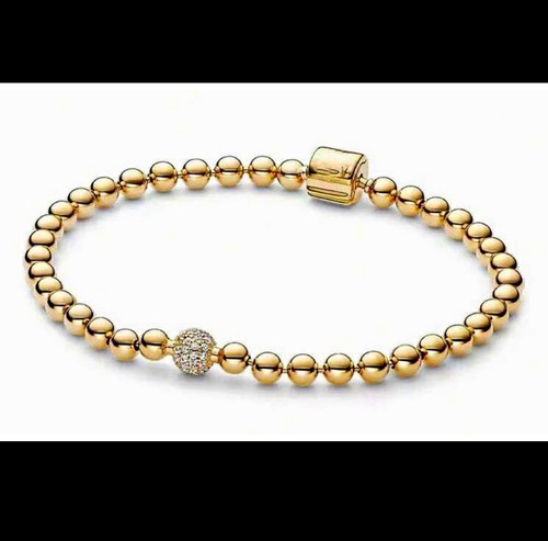 Gold tone beaded - gold, ball