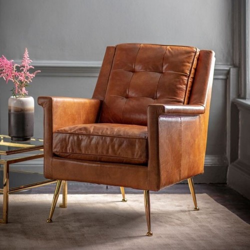 Leather armchair pavilion - leather,