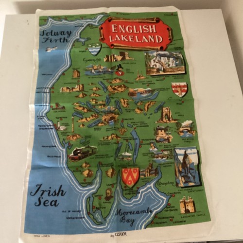 Vintage tea towel english - vintage,